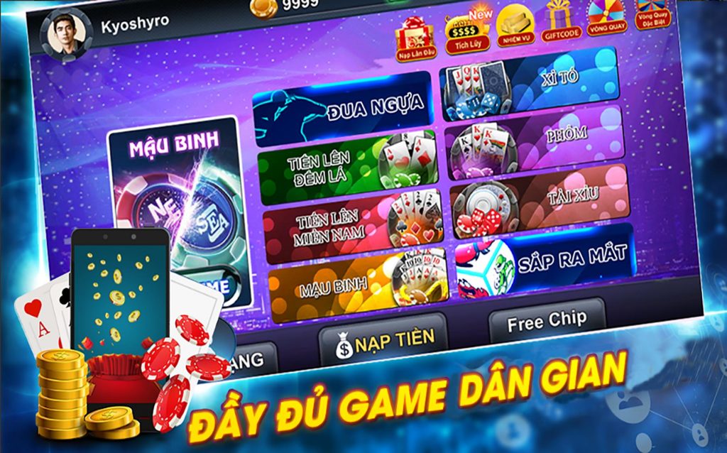 Giftcode có mặt ở nhiều loại hình game bài