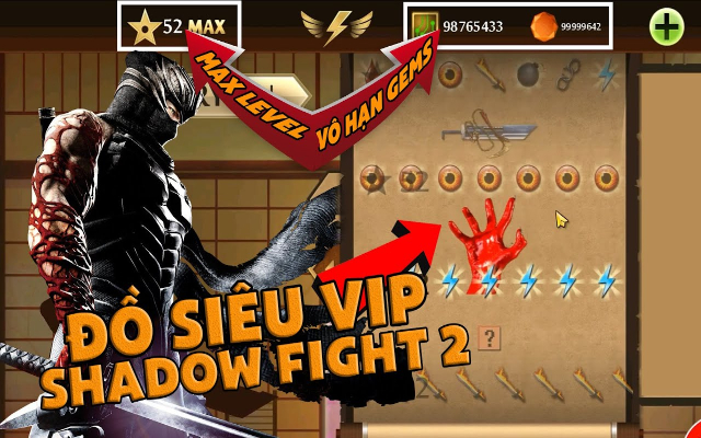 Hack tiền tệ trong Shadow Fight 2